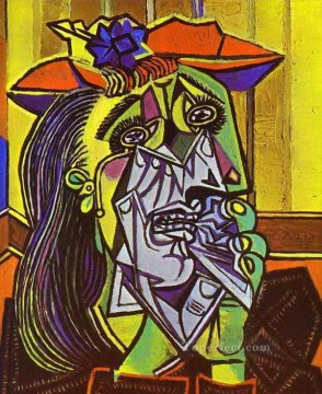 Mujer que llora 1937 cubista Pinturas al óleo